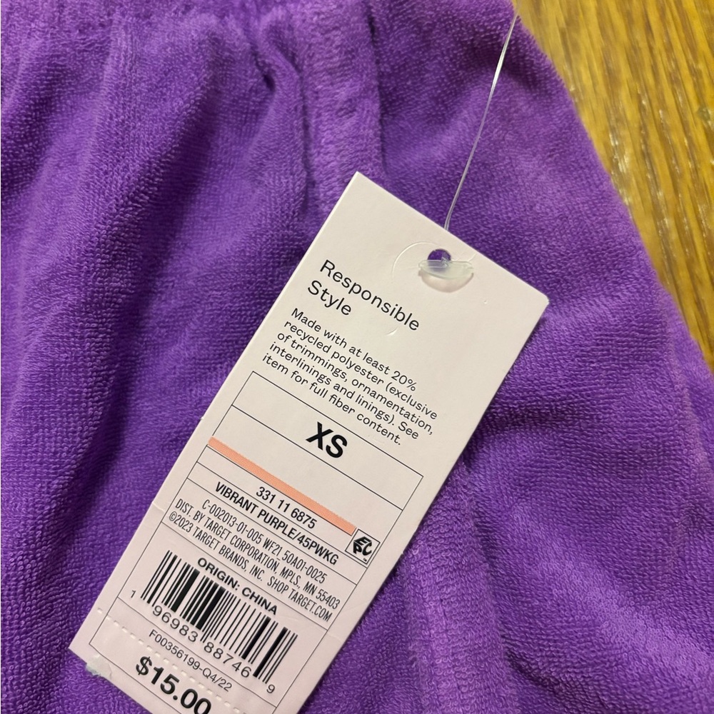 Vibrant Purple XS beach shorts